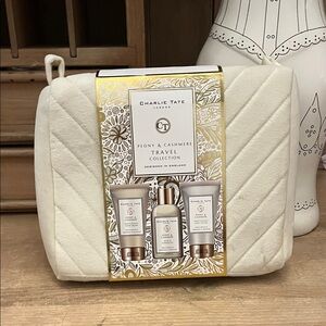 Charlie Tate London Travel Set Peony & Cashmere NWT Body Lotion Hand Cream